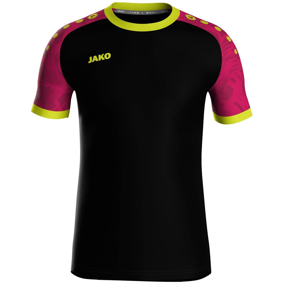 Jako Trikot Iconic KA Kinder schwarz/pink/neongelb