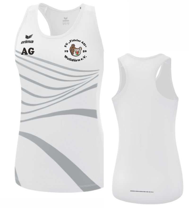 erima Racing Singlet Women FG Fideler Aff weiß