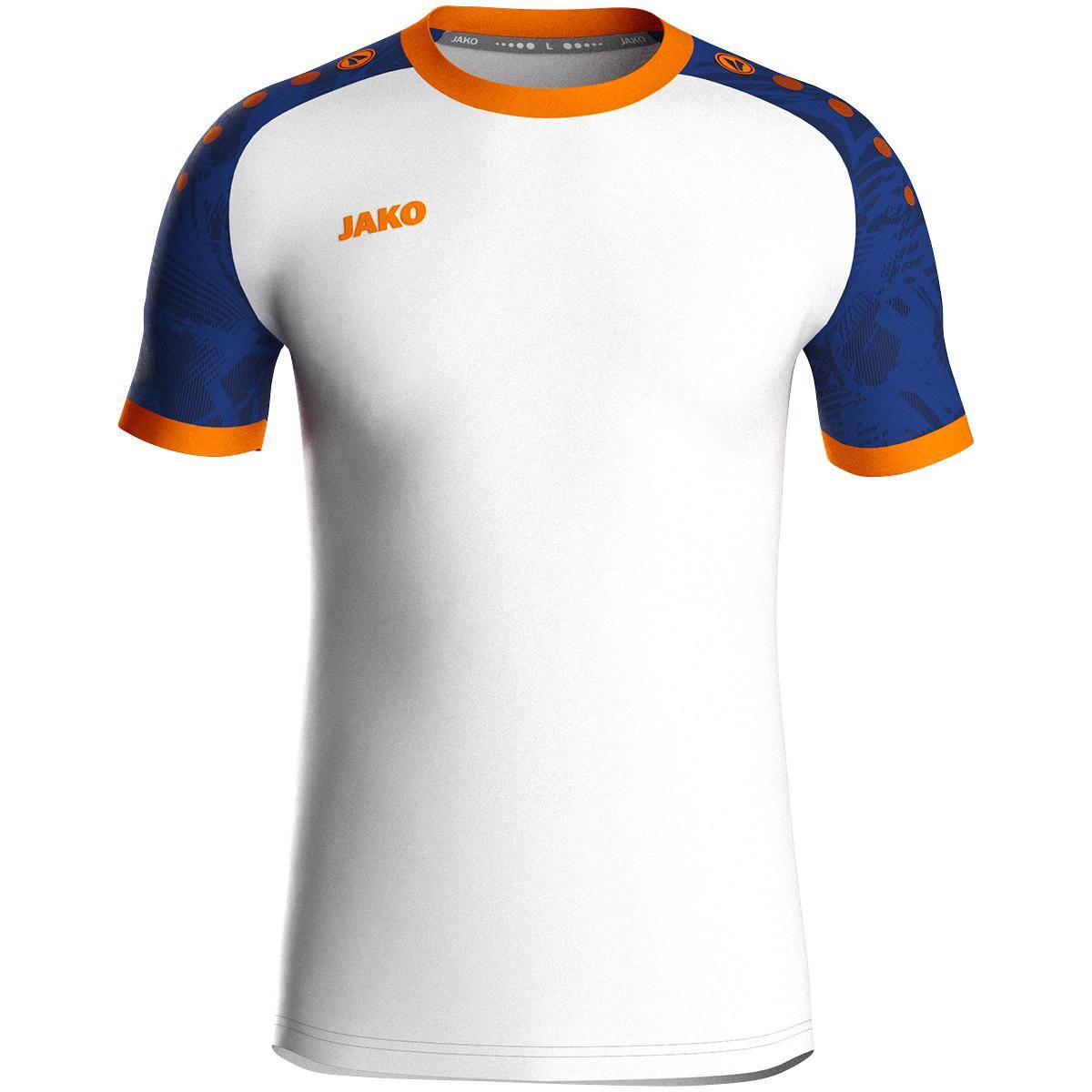 Jako Trikot Iconic KA Kinder weiß/sportroyal/neonorange
