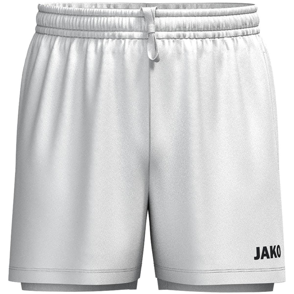 Jako 2-in-1 Short One weiß