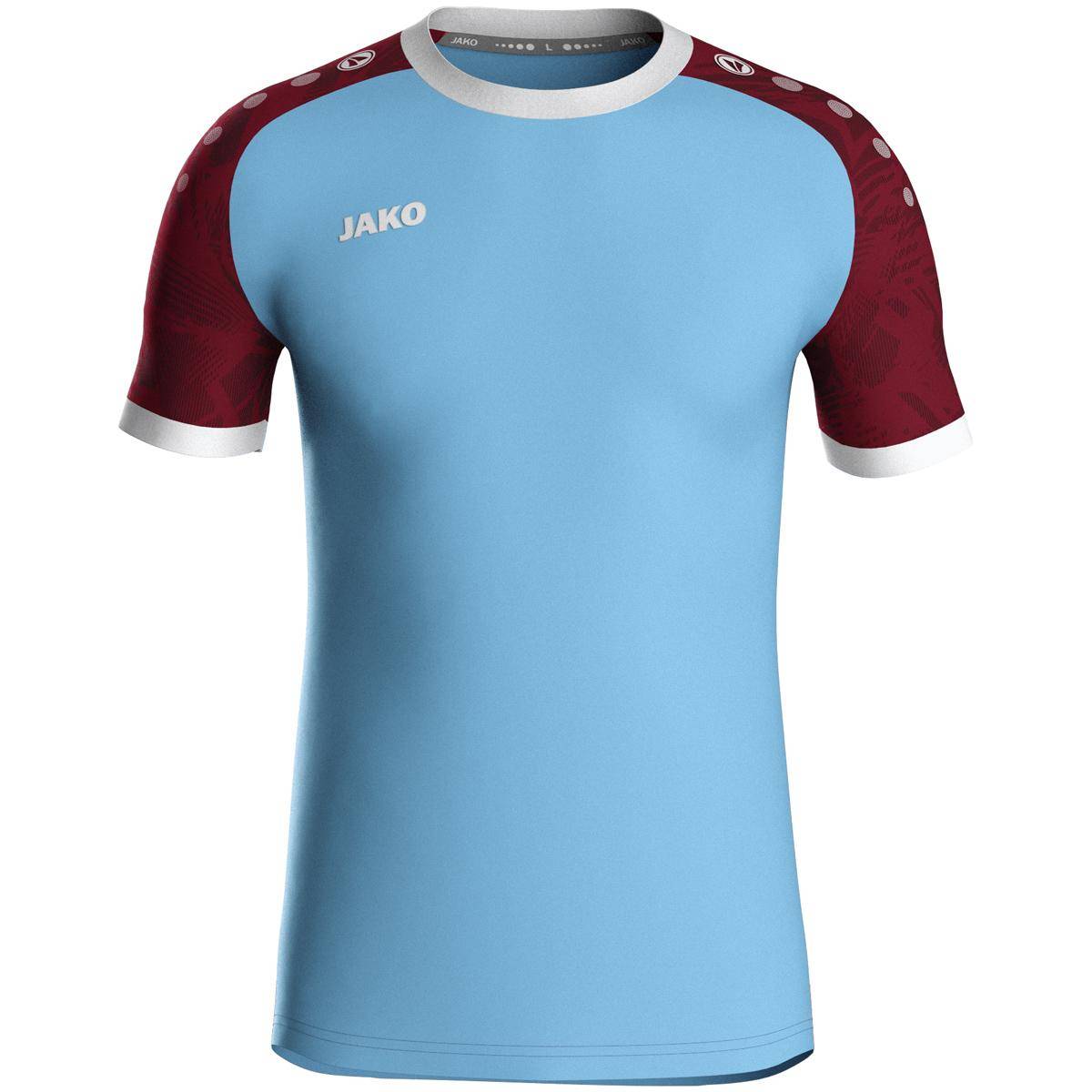Jako Trikot Iconic KA Kinder lightblue/weinrot