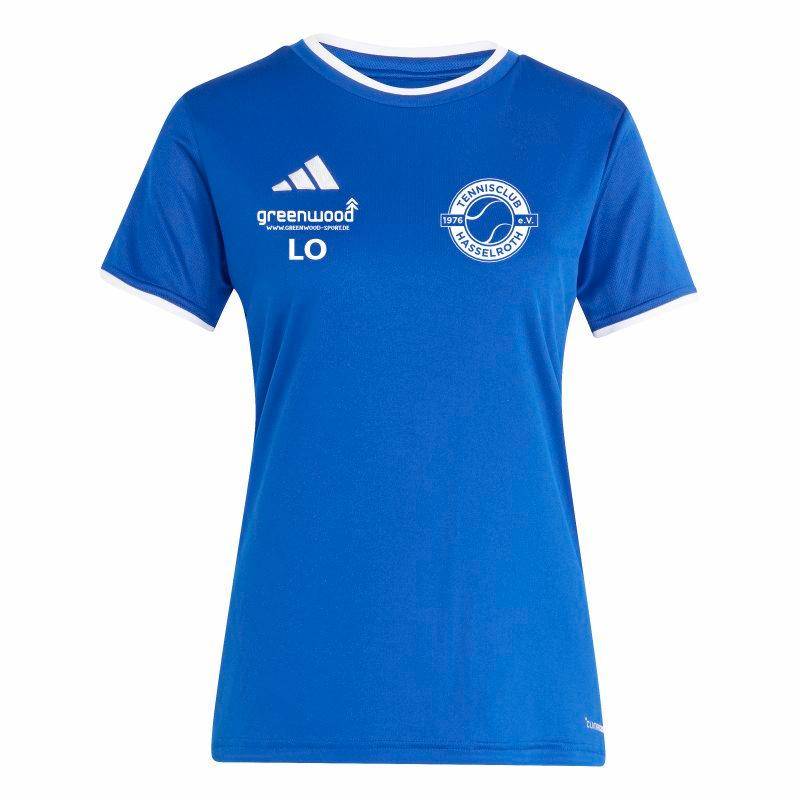 T-Shirt Ent26 TC Hasselroth Damen royalblau/weiß