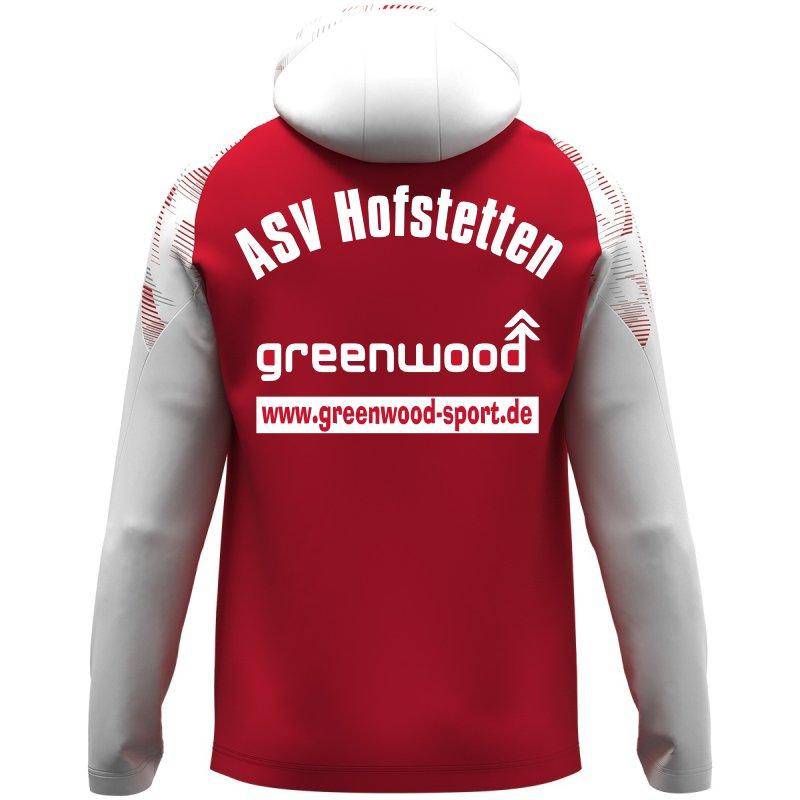Jako Kapuzenjacke Sonic Herren ASV Hofstetten rot/weiß