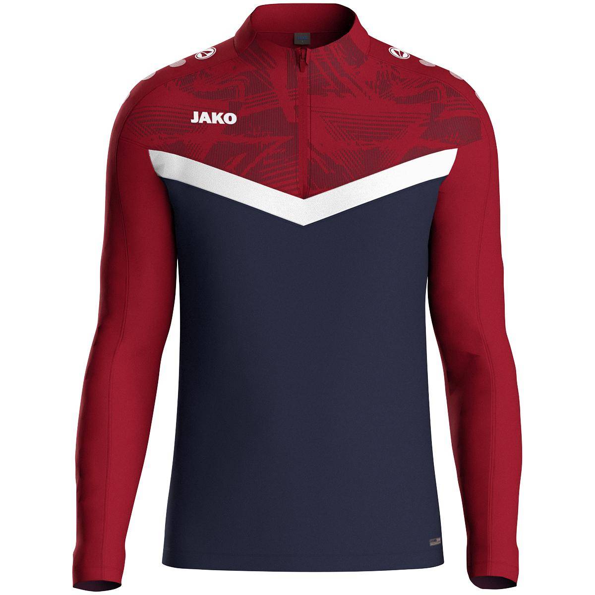 Jako Ziptop Iconic Kinder marine/ chili rot