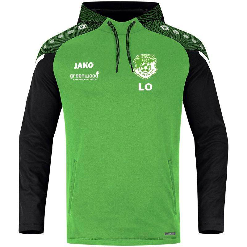 Kapuzensweat Performance Herren SV Königstädten soft green/schwarz Kapuzensweat Performance Herren SV Königstädten soft green/schwarz
