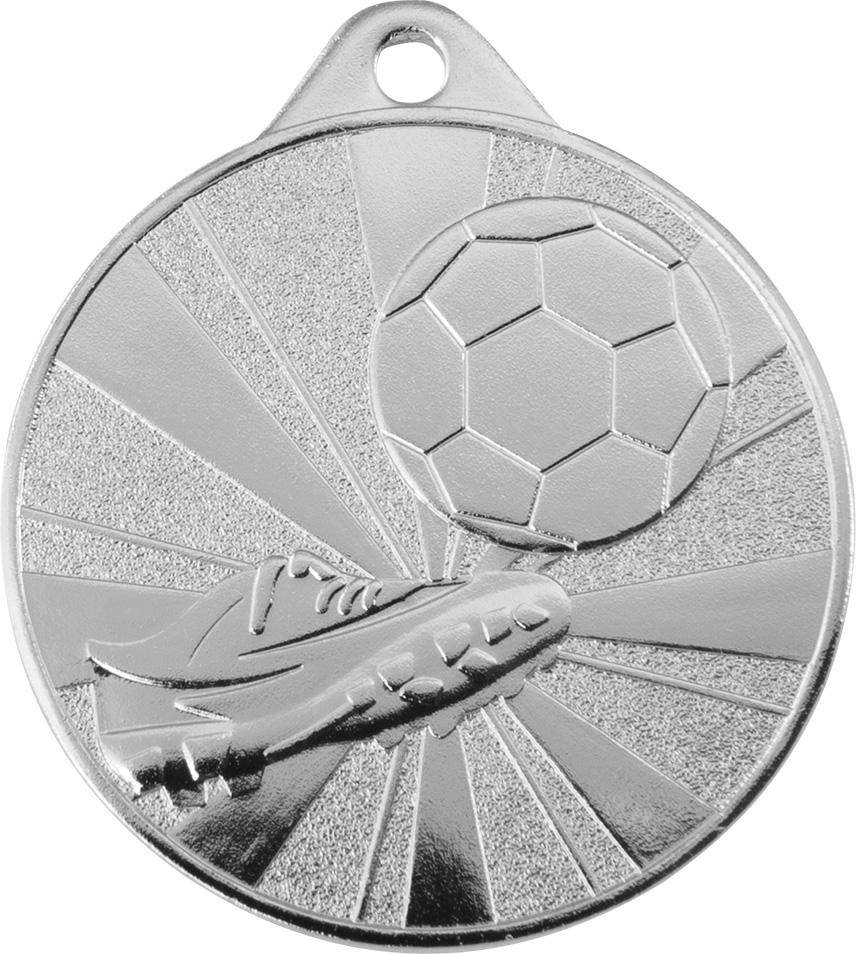 Medaille Fußball 50mm silber
