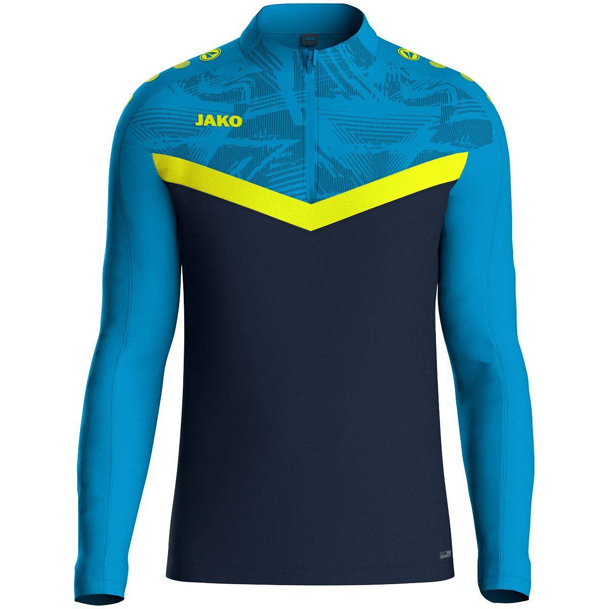 Jako Ziptop Iconic Kinder marine/ jako blau/neongelb