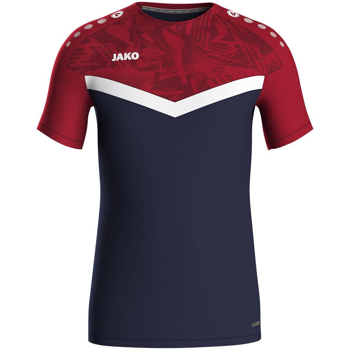 Jako T-Shirt Iconic Herren marine/chili rot