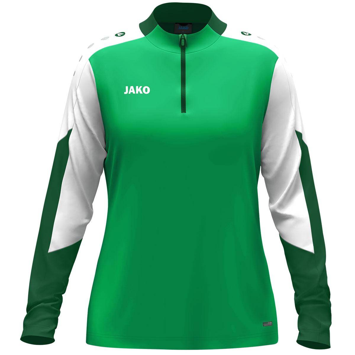 Jako Ziptop Dynamic Damen grün/weiß/dunkelgrün