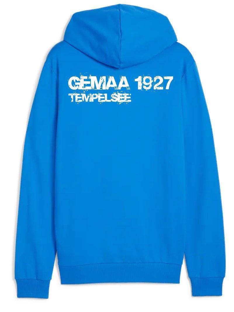 Puma teamGOAL Freizeithoody Kinder blau Gemaa