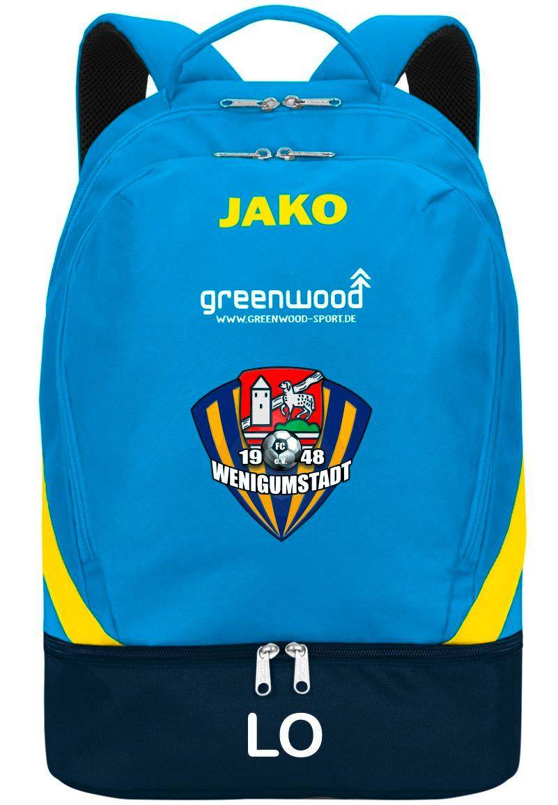 Rucksack Iconic FC Wenigumstadt JAKO blau/marine/neongelb