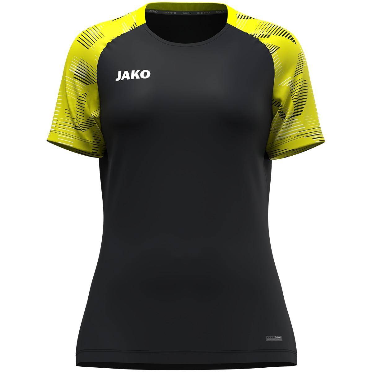 Jako T-Shirt Sonic Damen schwarz/neongelb