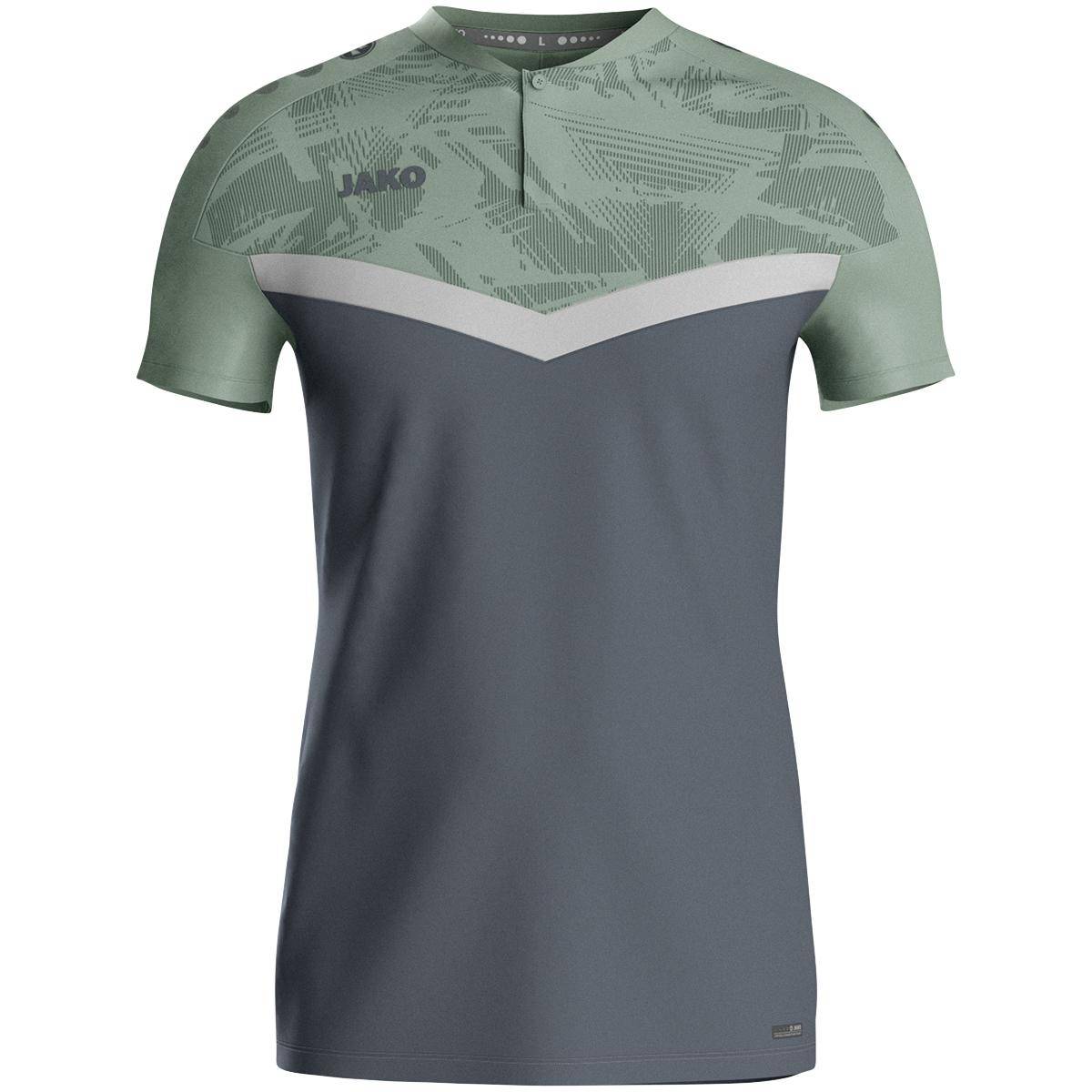 Jako Polo Iconic Herren anthra light/mintgrün/soft grey