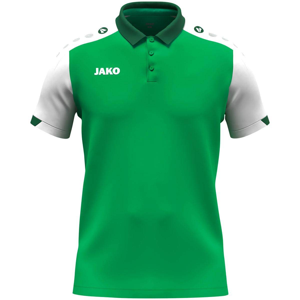 Jako Polo Dynamic Kinder grün/weiß/dunkelgrün