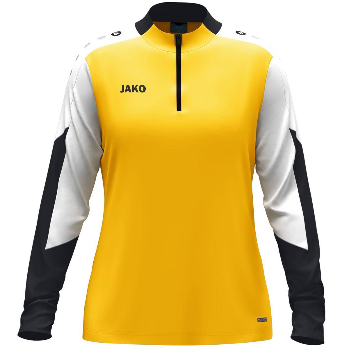 Jako Ziptop Dynamic Damen gelb/weiß/schwarz
