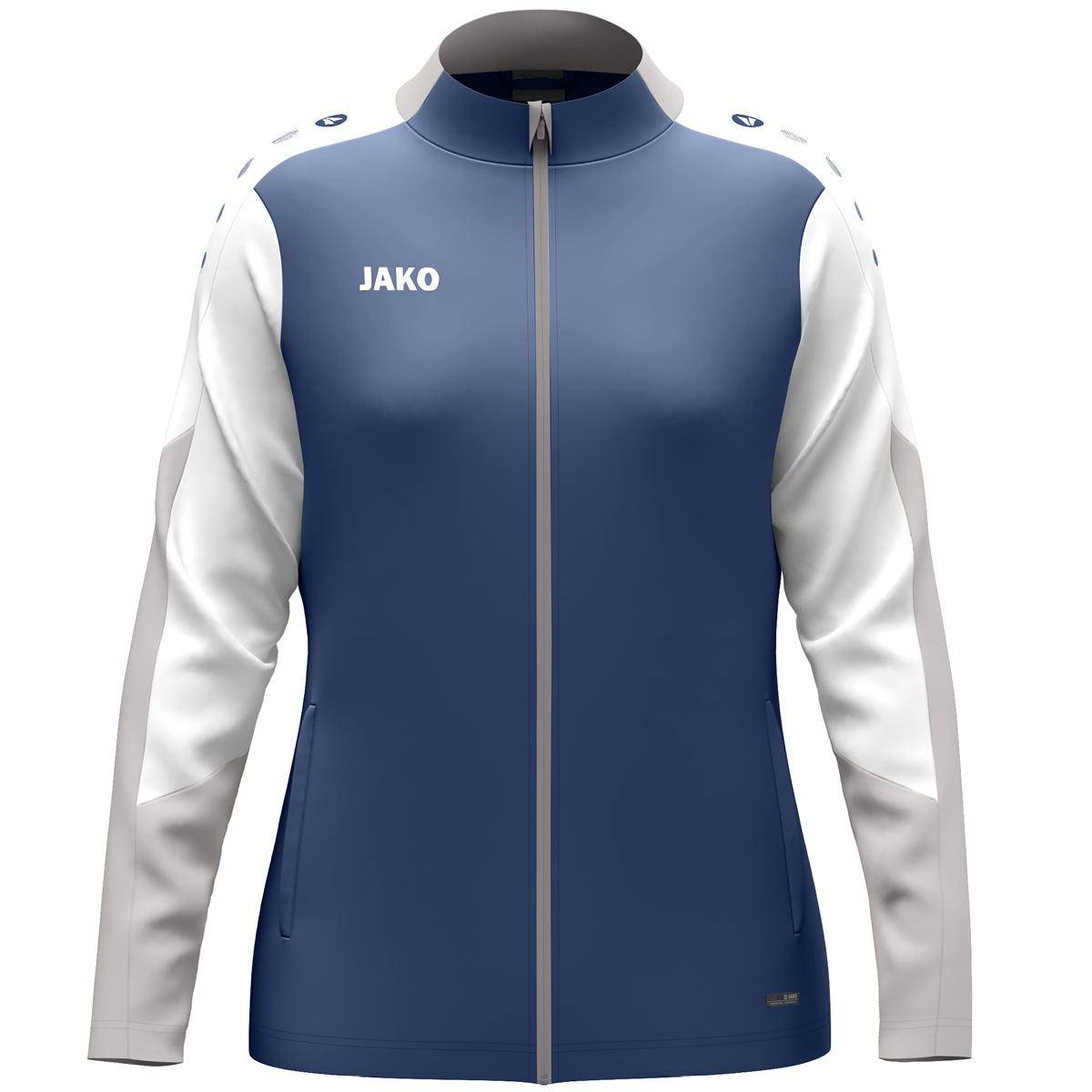 Jako Polyesterjacke Dynamic Damen nachtblau/weiß/hellgrau