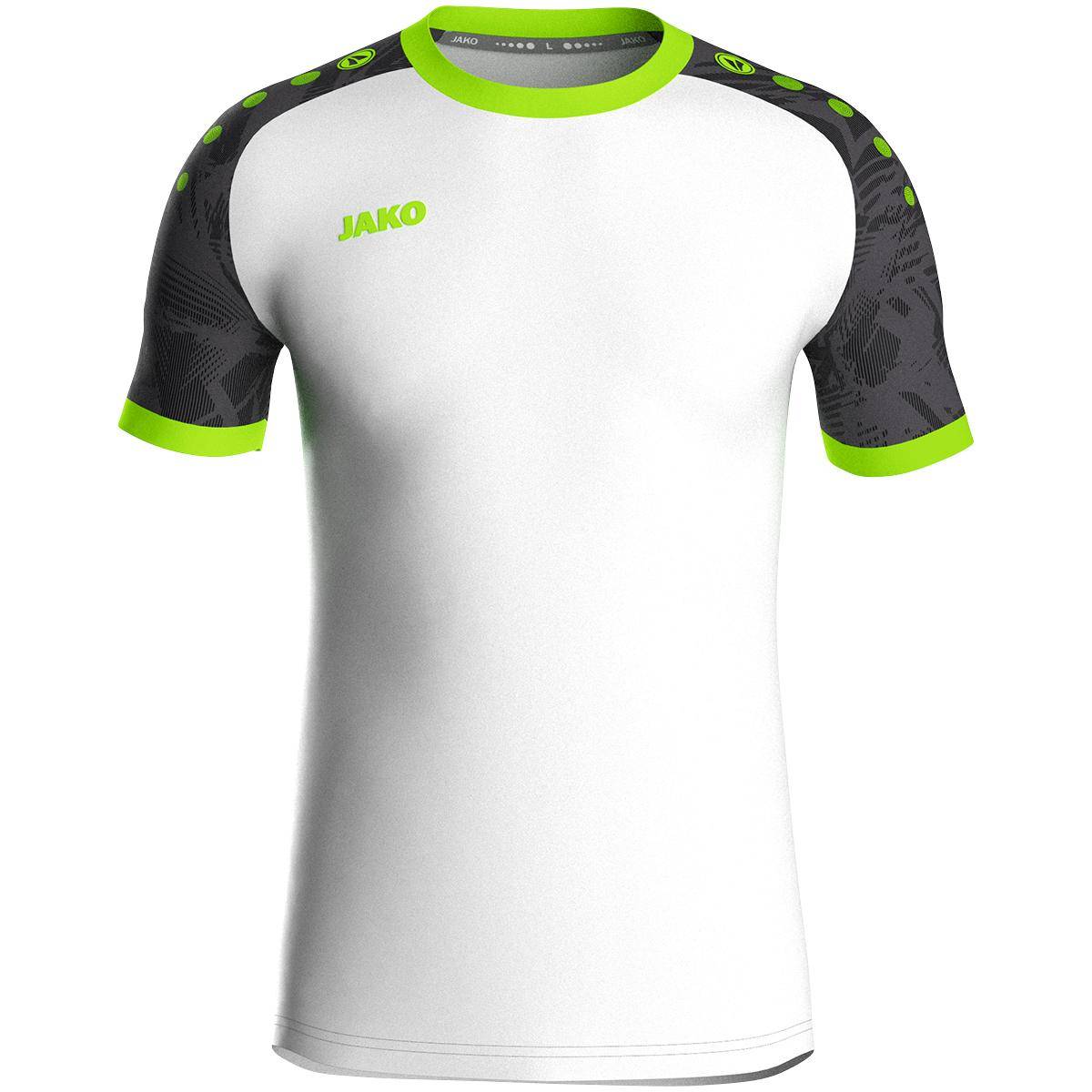 Jako Trikot Iconic KA Herren weiß/schwarz/neongrün