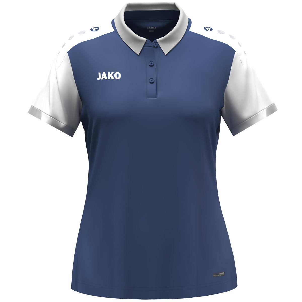 Jako Polo Dynamic Damen nachtblau/weiß/hellgrau