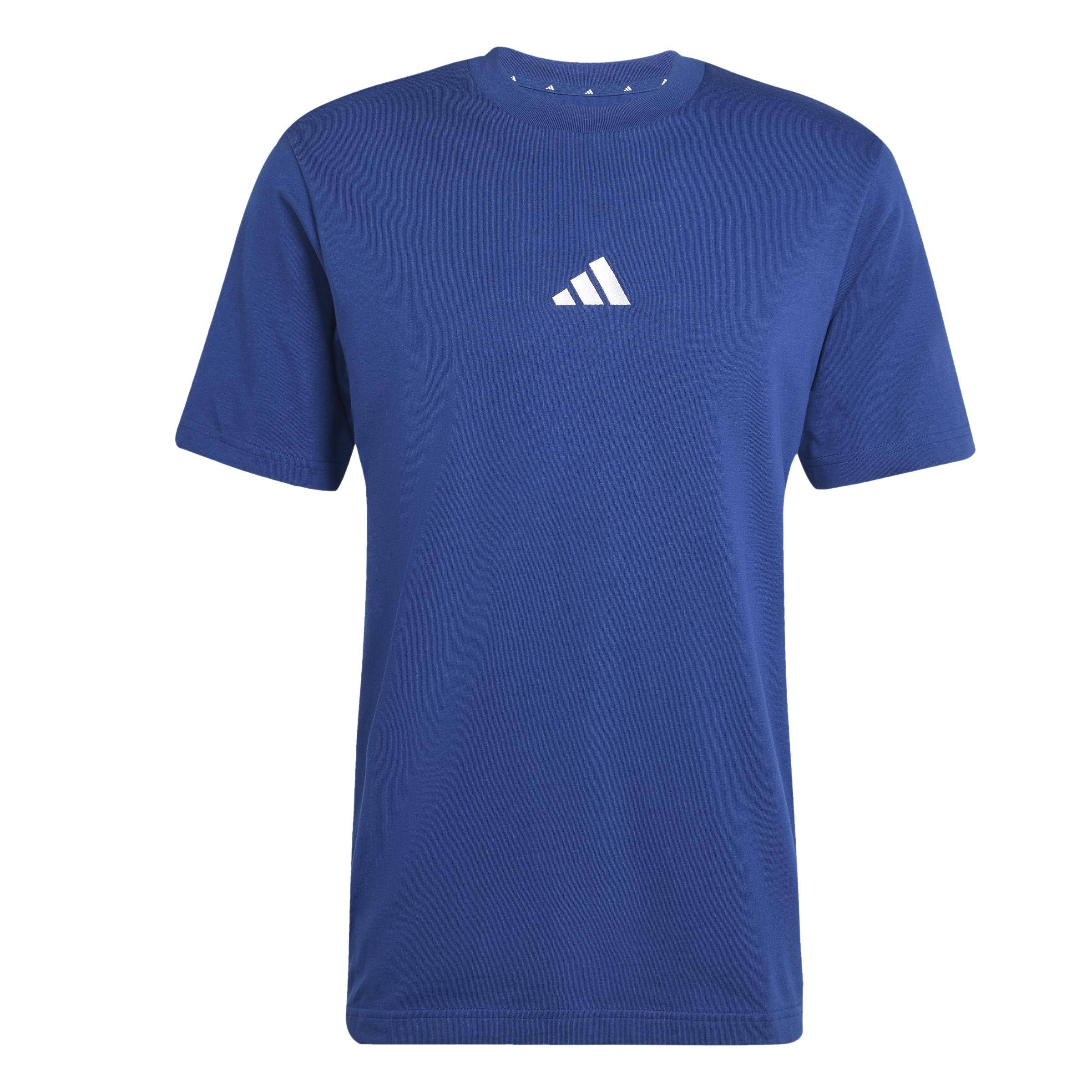 Adidas T-Shirt Essentials 3-Streifen Herren dunkelblau/weiß Adidas T-Shirt Essentials 3-Streifen Herren dunkelblau/weiß