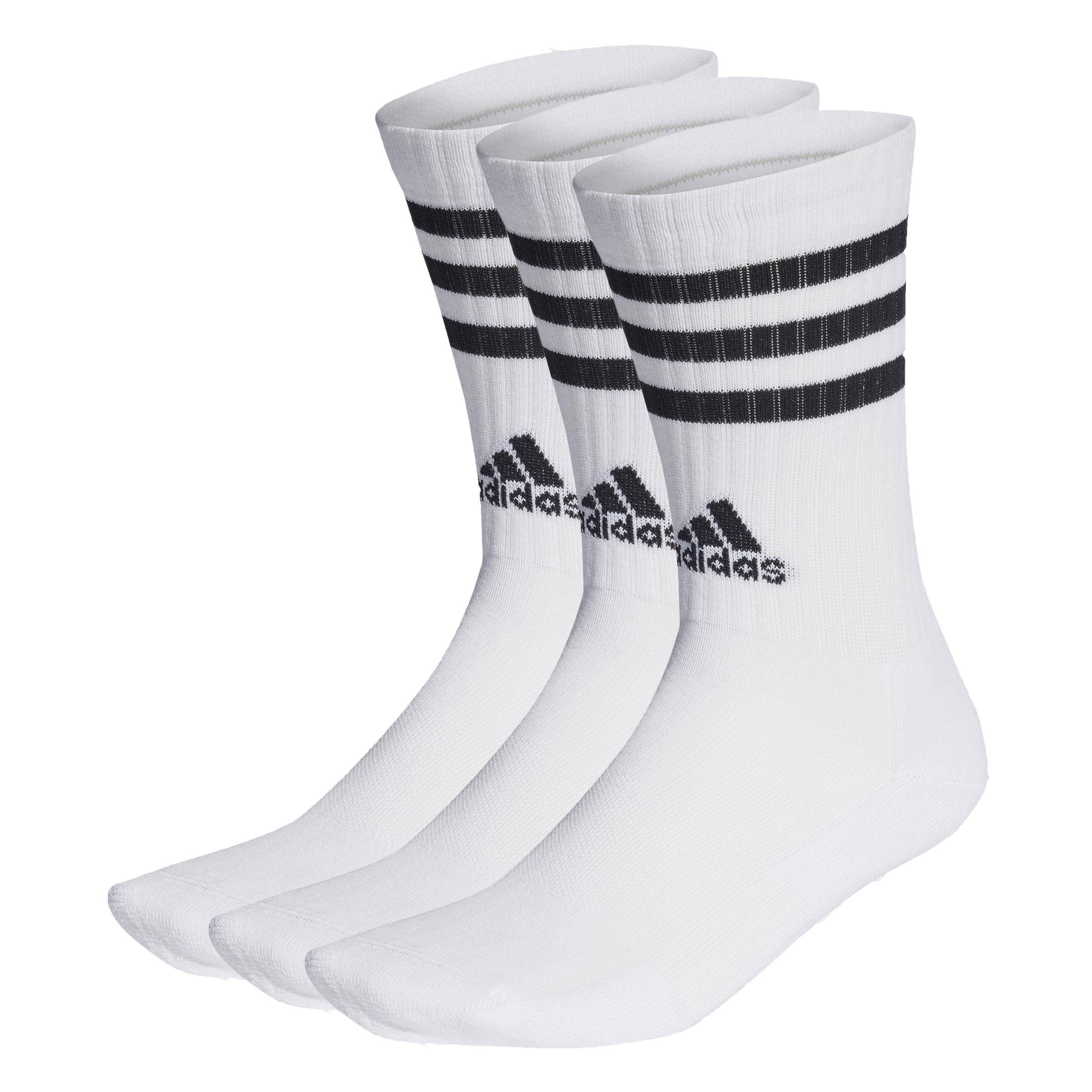 Adidas Knöchelsocken 3-Streifen 3er-Pack weiß/schwarz