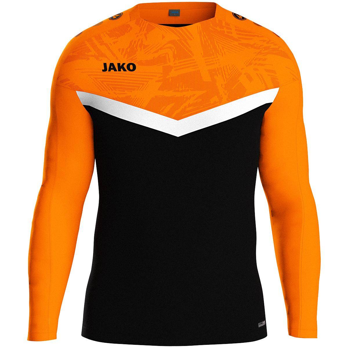 Jako Sweat Iconic Herren schwarz/neonorange