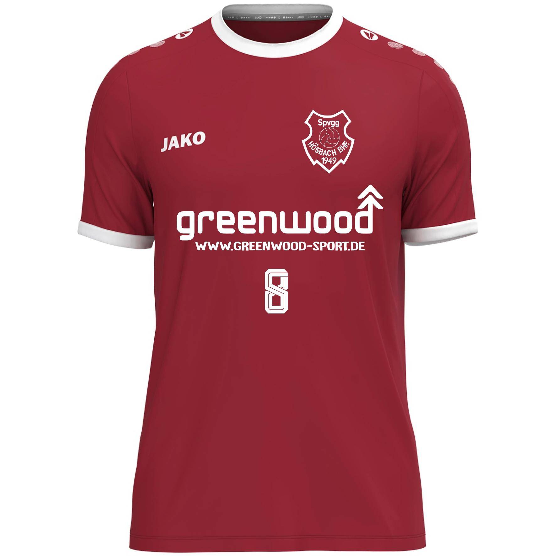 Bahnhöfer Home Trikot One KA bordeaux