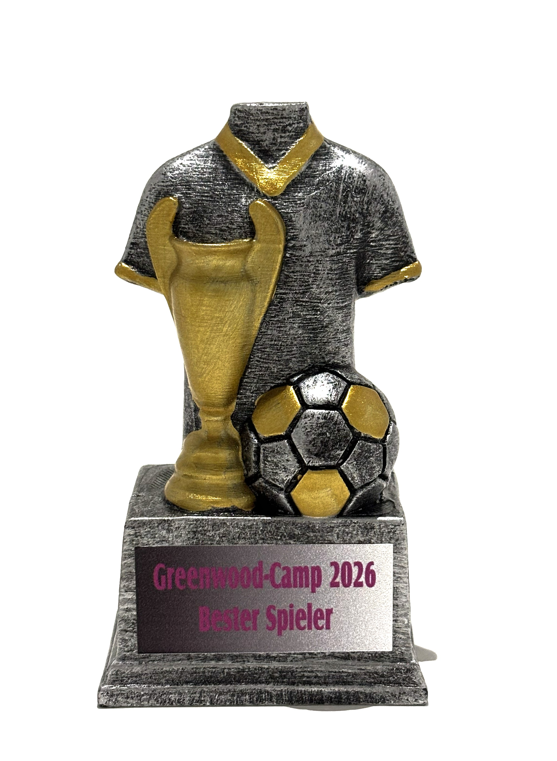 Minipokal Triballpo silber/gold
