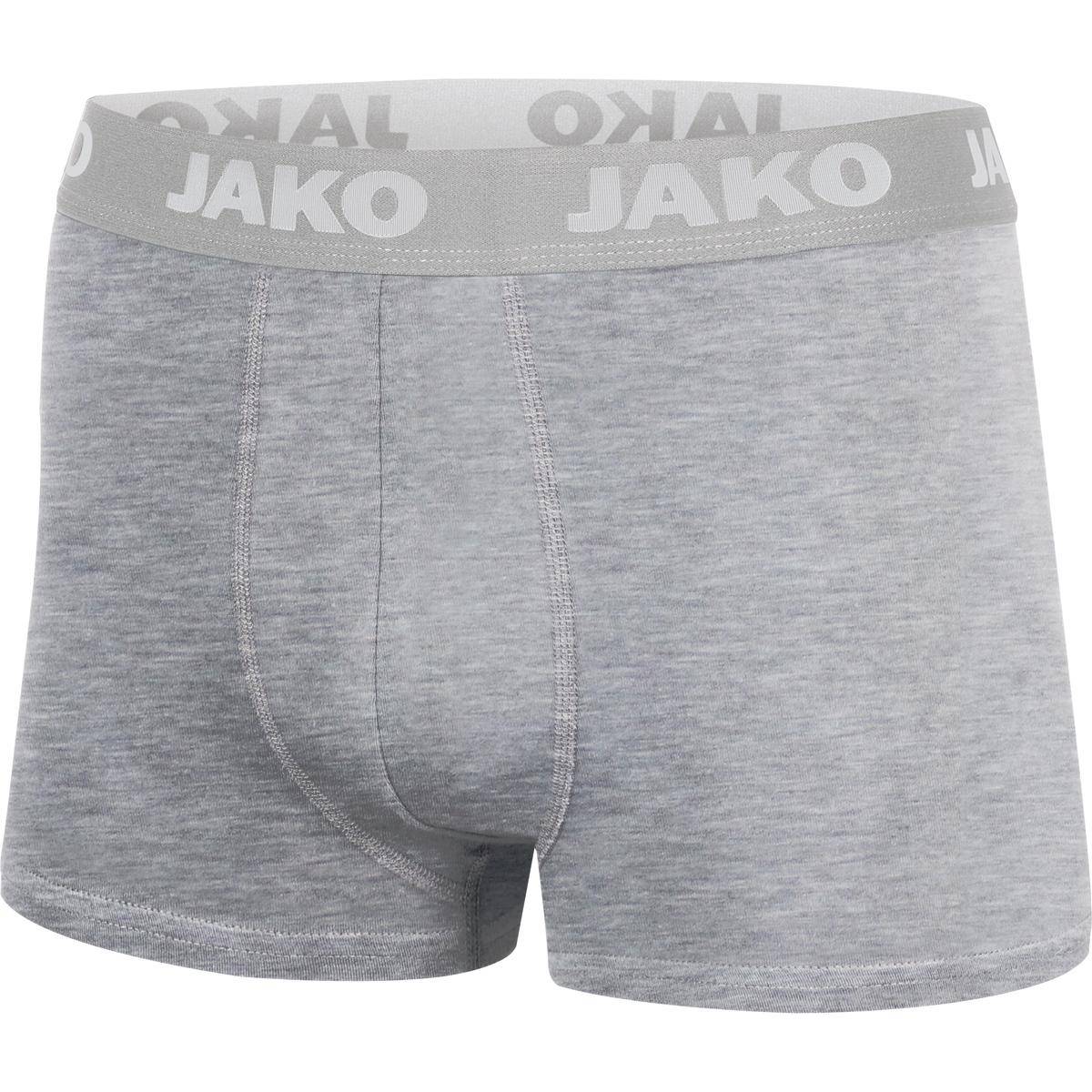 Jako Boxershort Basic 2er Pack Herren grau meliert