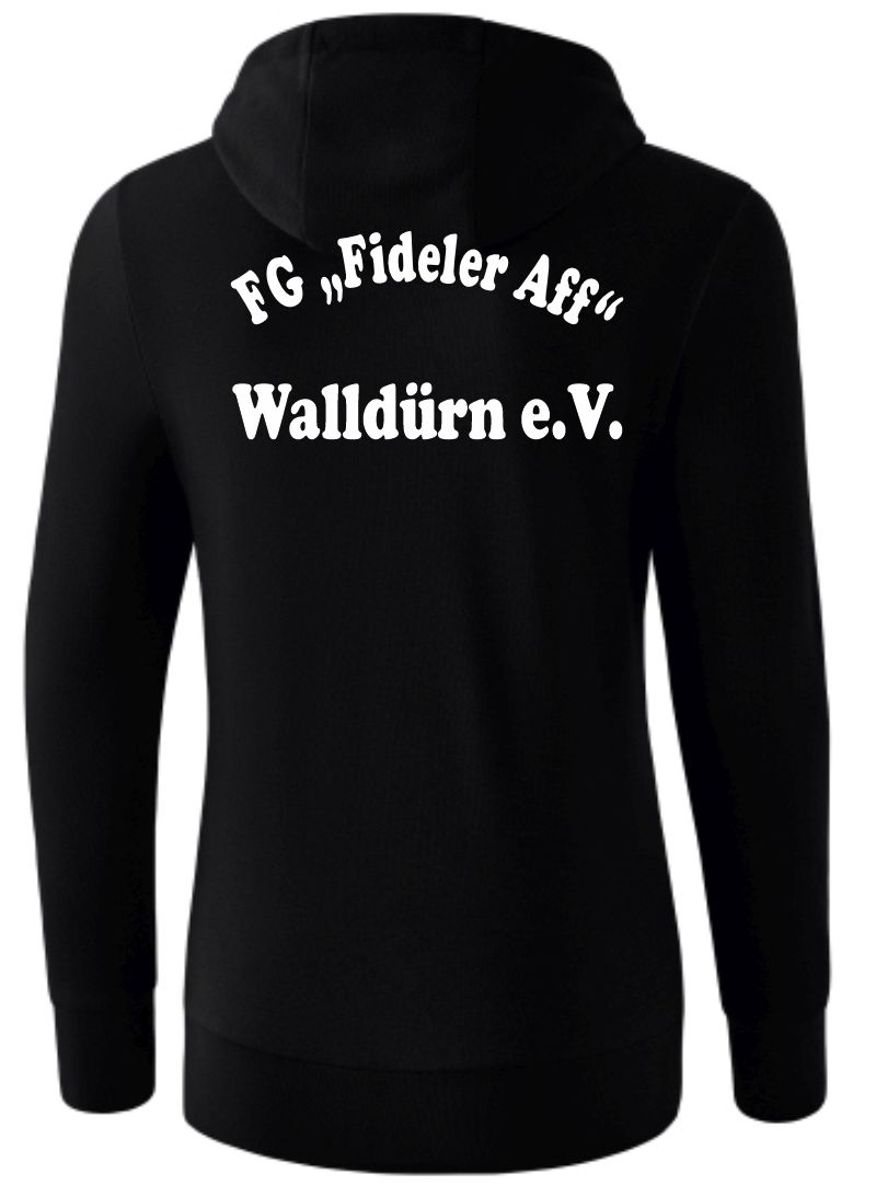 erima Kapuzensweat Basic Women FG Fideler Aff schwarz