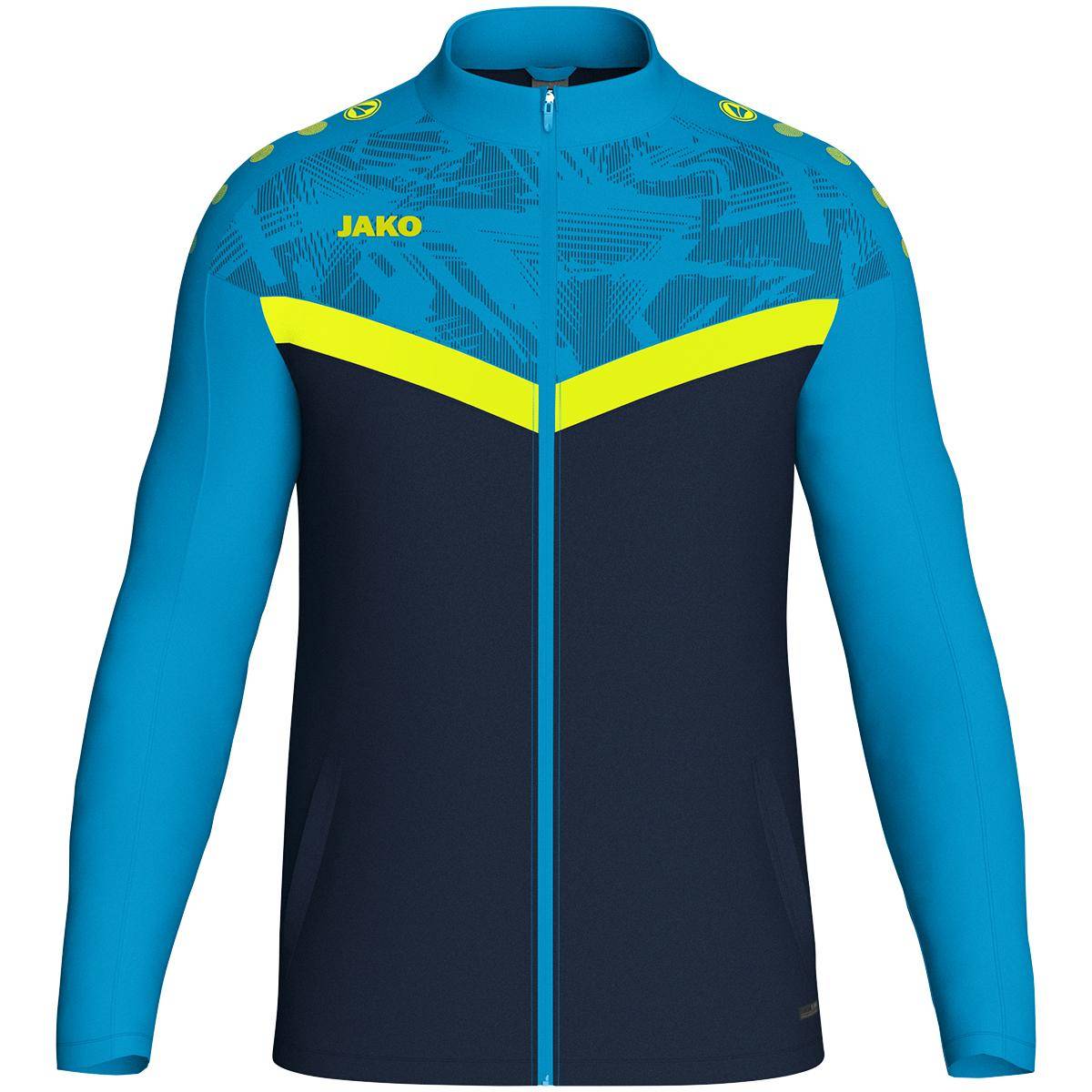 Jako Polyesterjacke Iconic Herren marine/ jako blau/neongelb