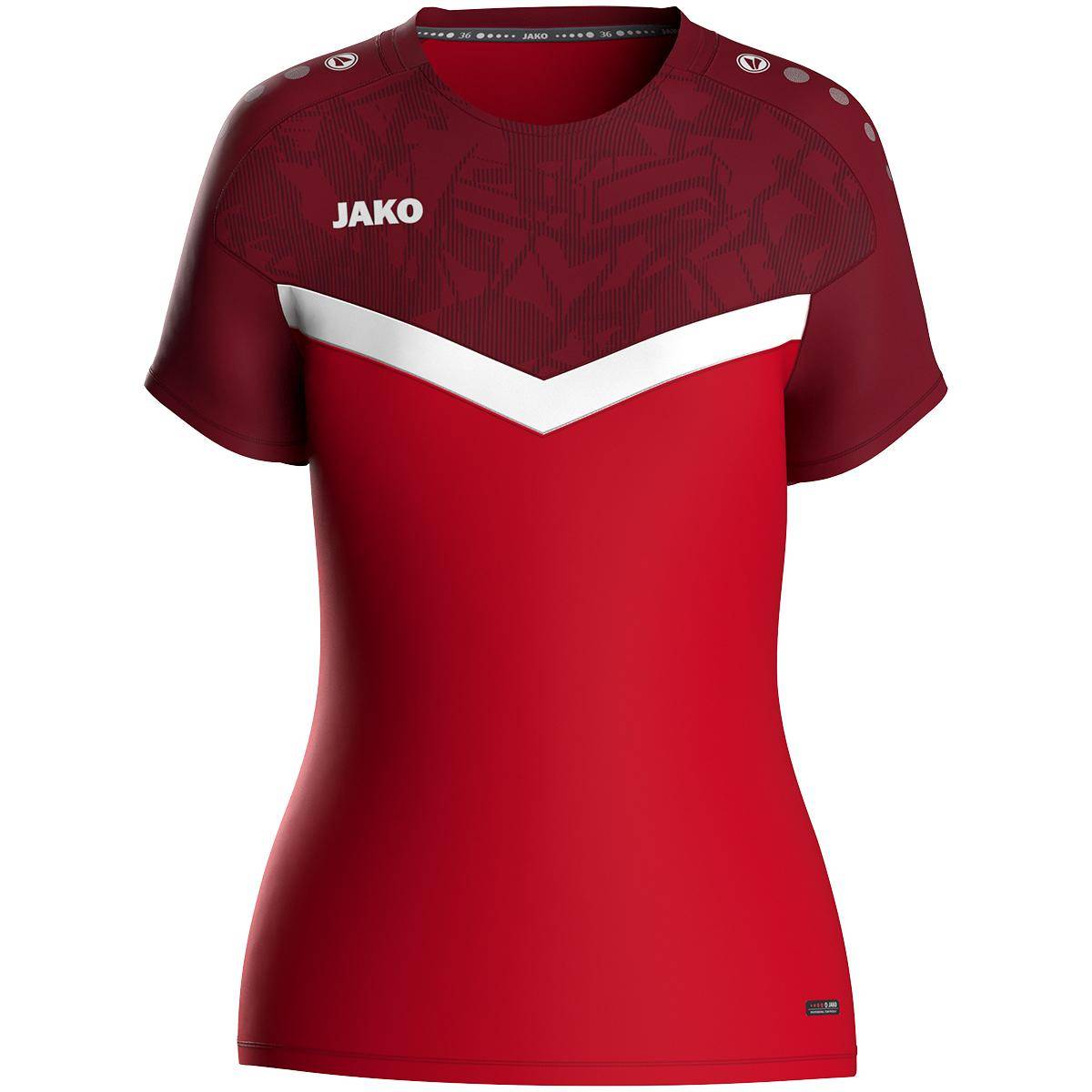Jako T-Shirt Iconic Damen rot/weinrot