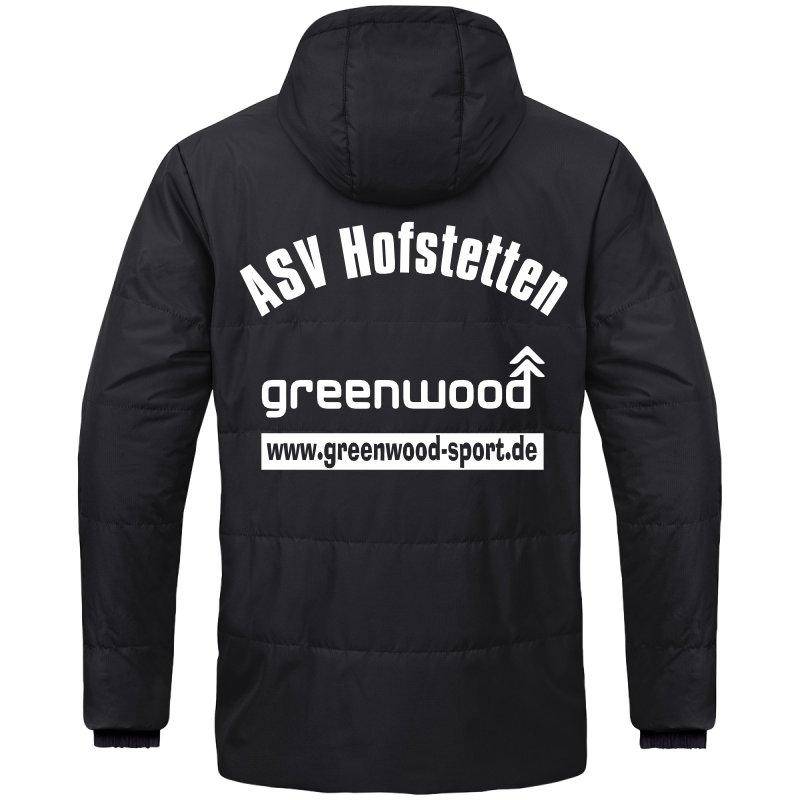 Jako Coachjacke One mit Kapuze Herren ASV Hofstetten schwarz