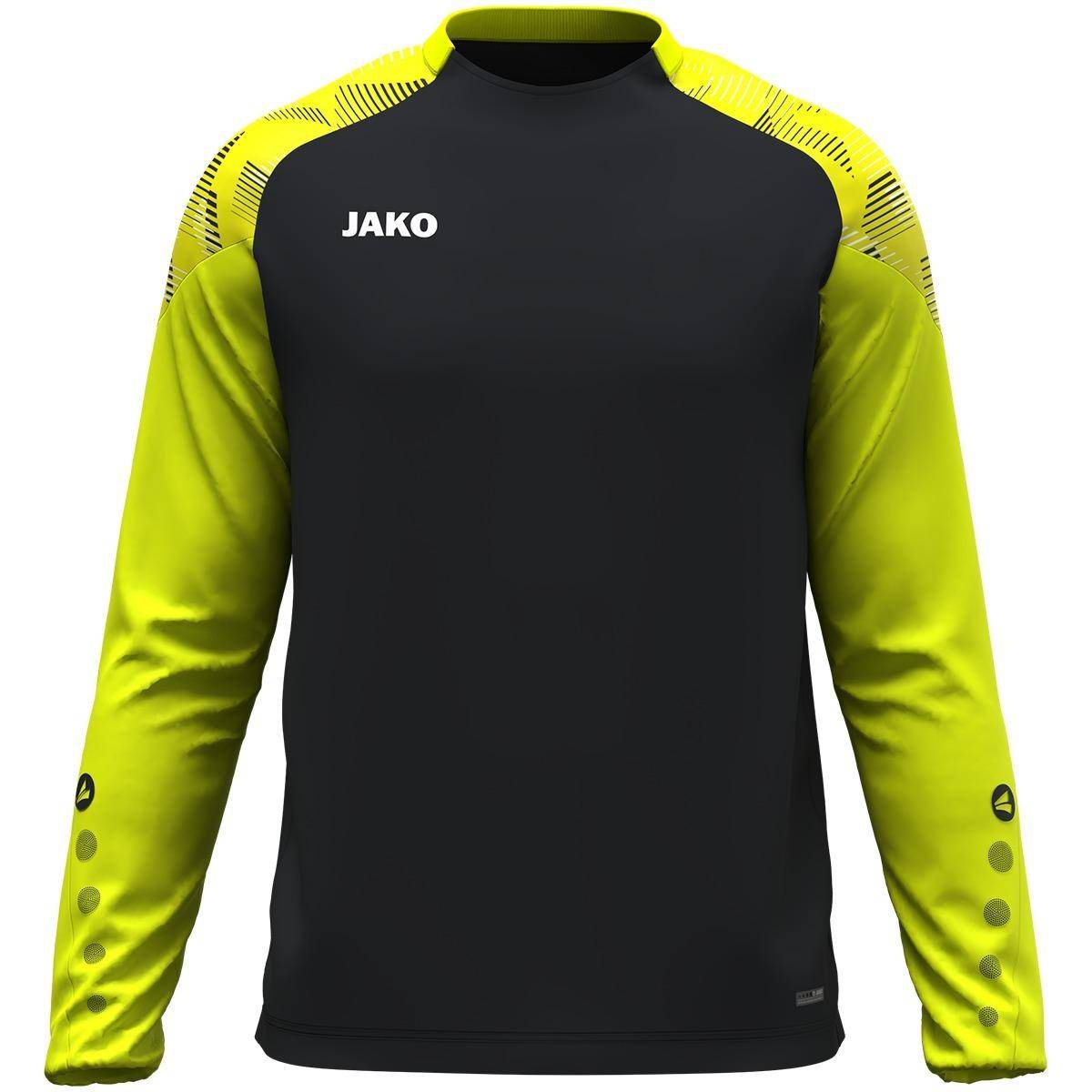 Jako Longsleeve Sonic schwarz/neongelb
