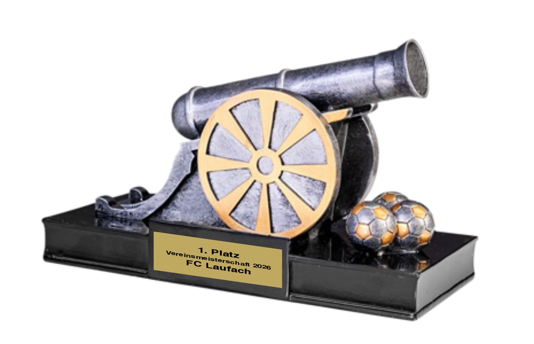 Torschützen-Pokal „Kanone“ silber