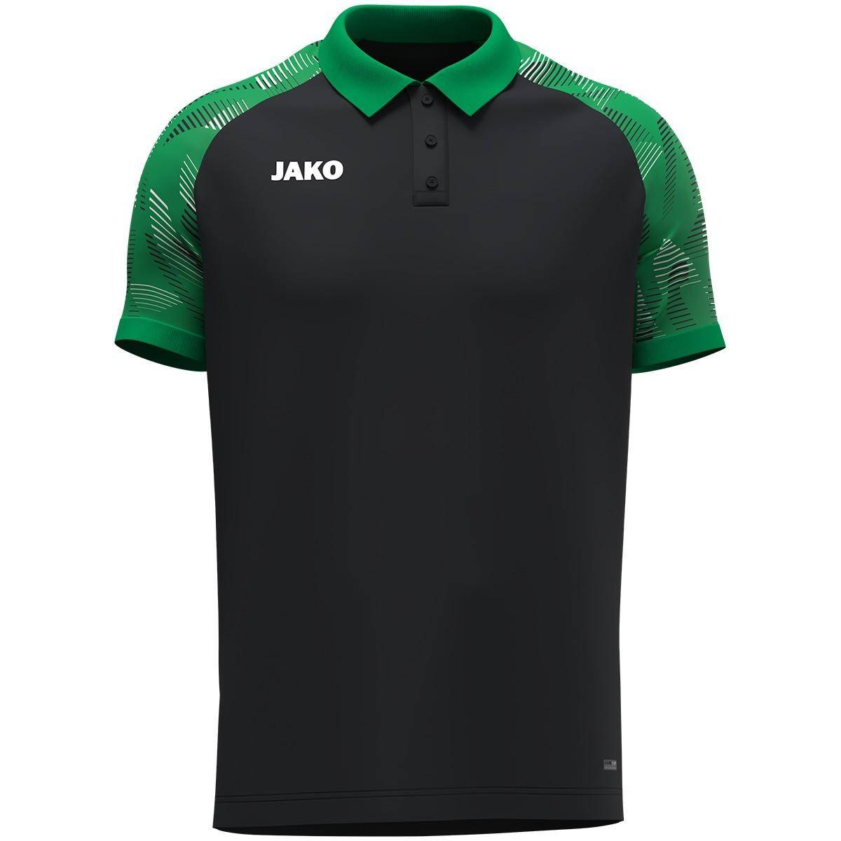 Jako Polo Sonic Kinder schwarz/grün