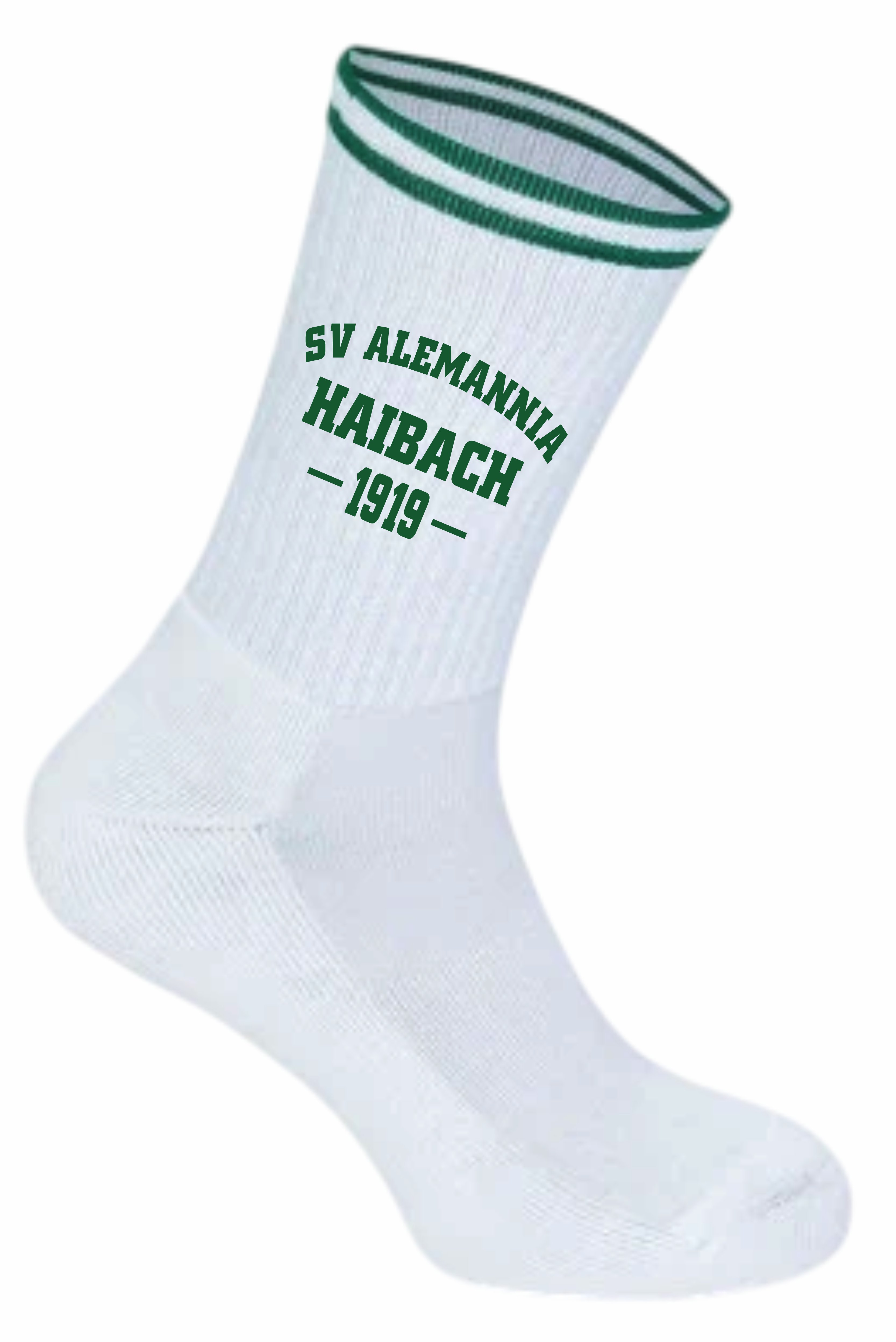 Alemannia Haibach Socken weiß