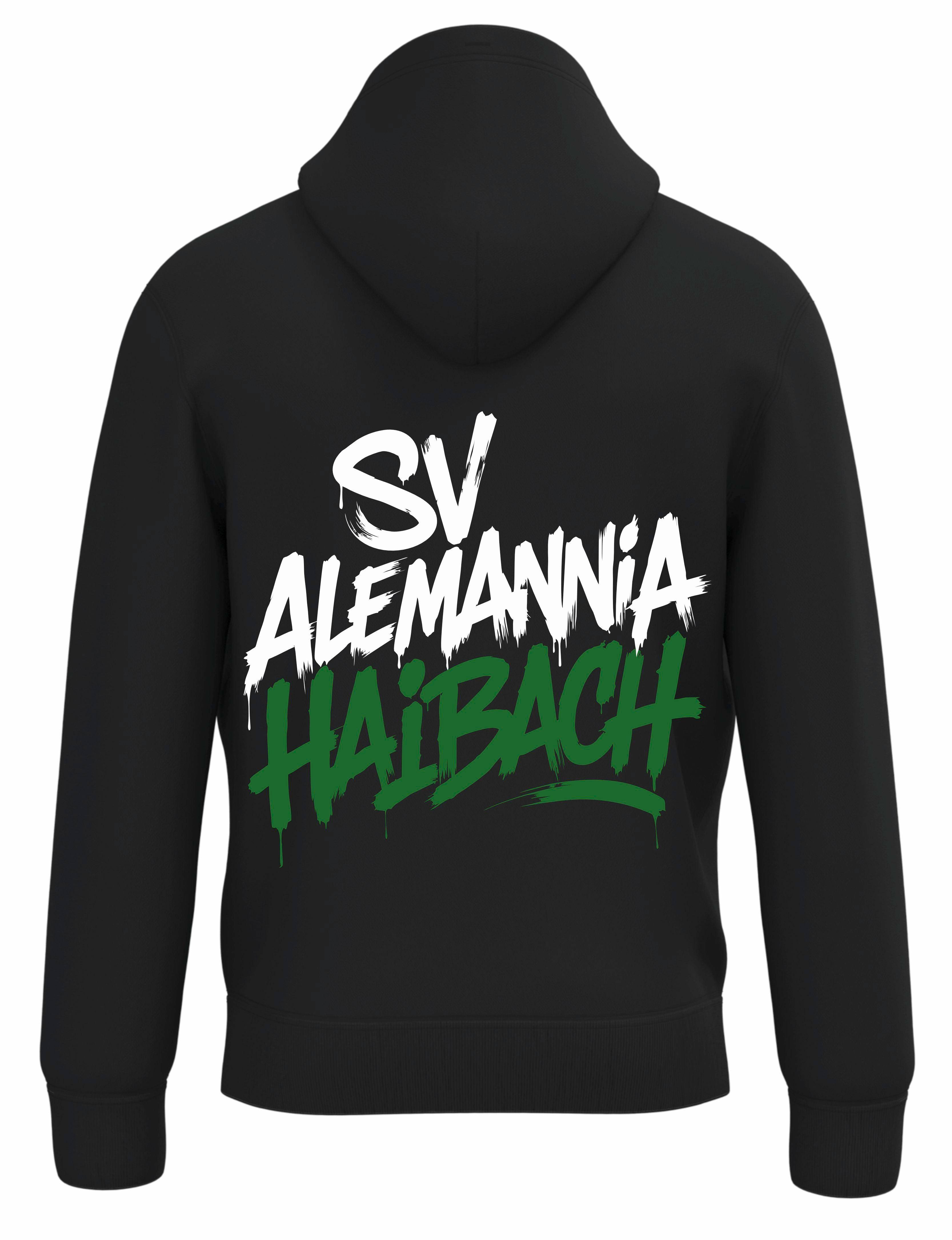 Alemannia Haibach Hoodie unisex schwarz
