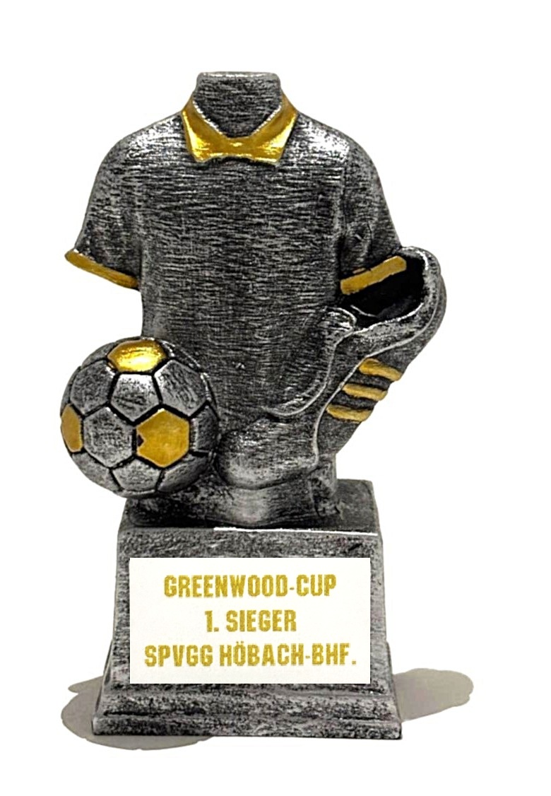 Minipokal Tribaschuh silber/gold