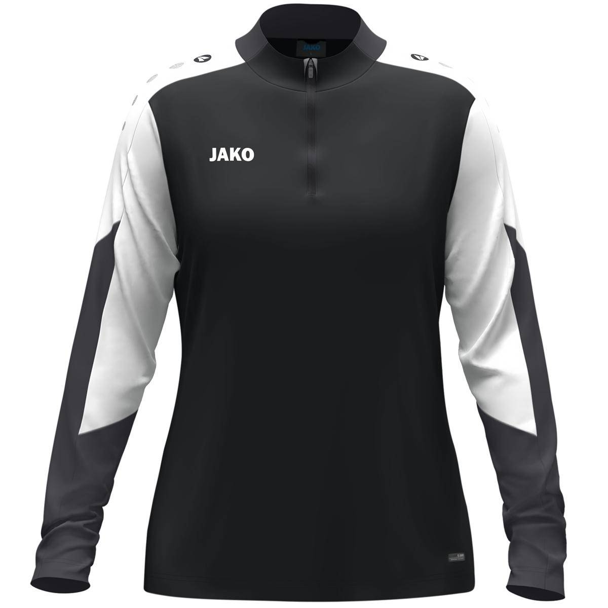 Jako Ziptop Dynamic Damen schwarz/weiß/anthrazit