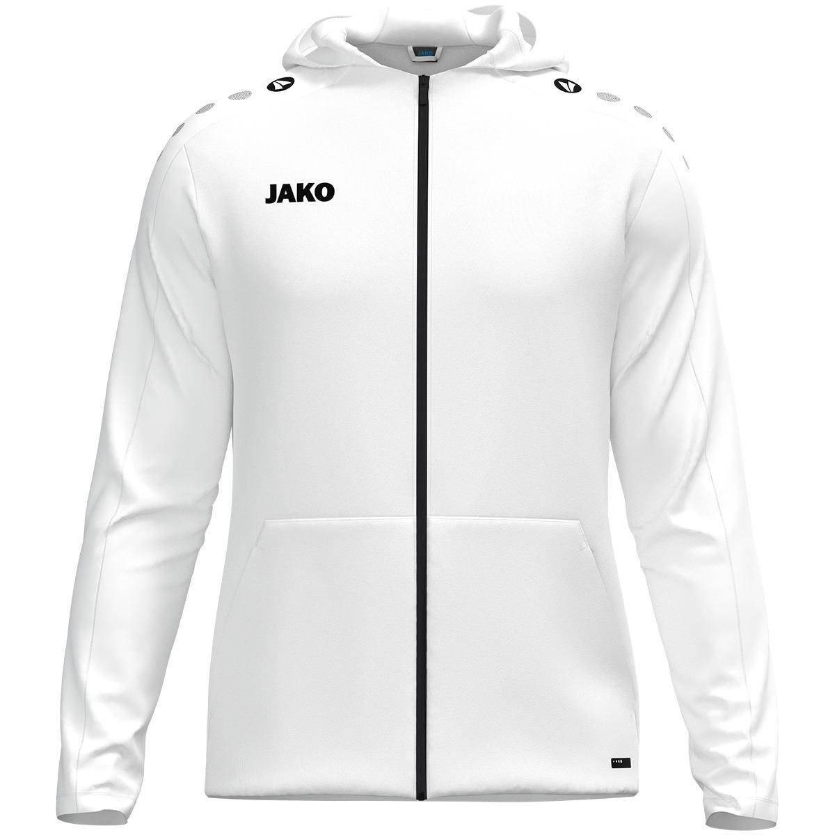 Jako Kapuzenjacke Light One Kinder weiß