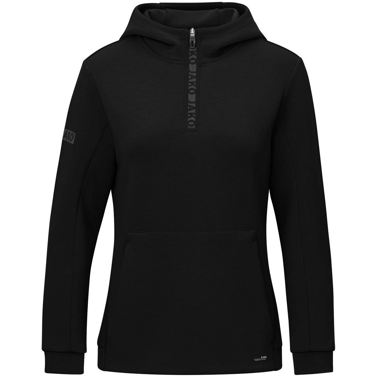 Jako Zip Hoodie Pro Casual Damen schwarz