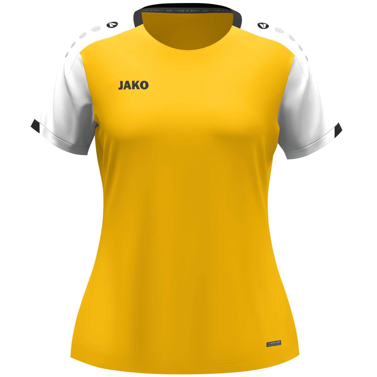 Jako T-Shirt Dynamic Damen gelb/weiß/schwarz