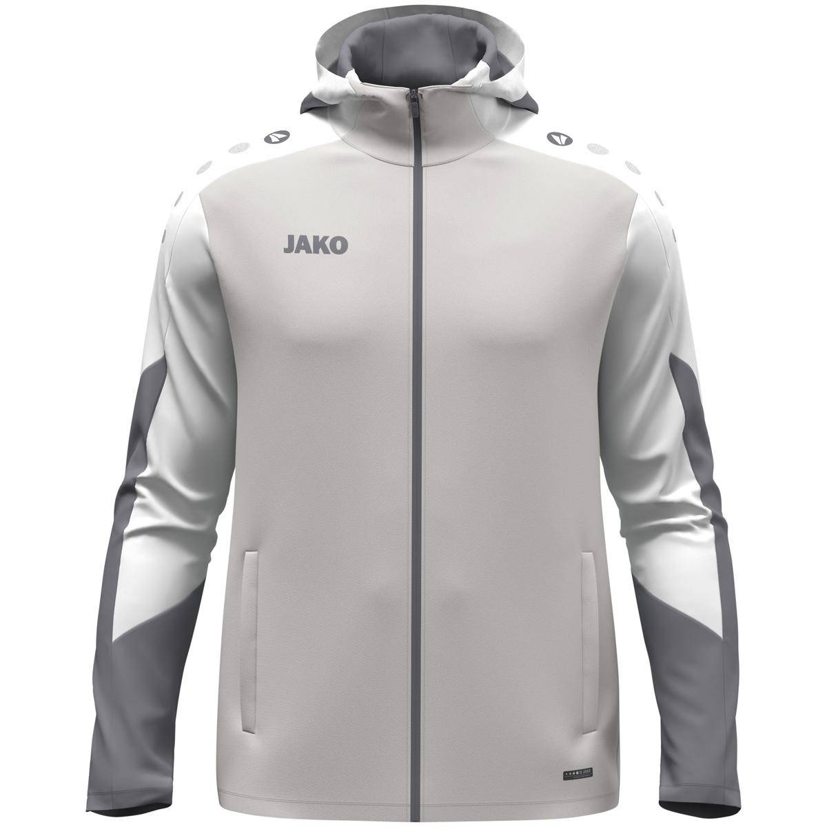 Jako Kapuzenjacke Dynamic Herren hellgrau/weiß/grau