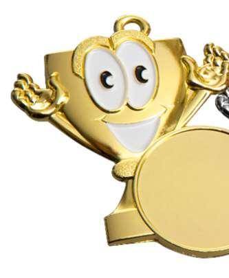 Medaille Zentron 42x46 mm Kinder gold