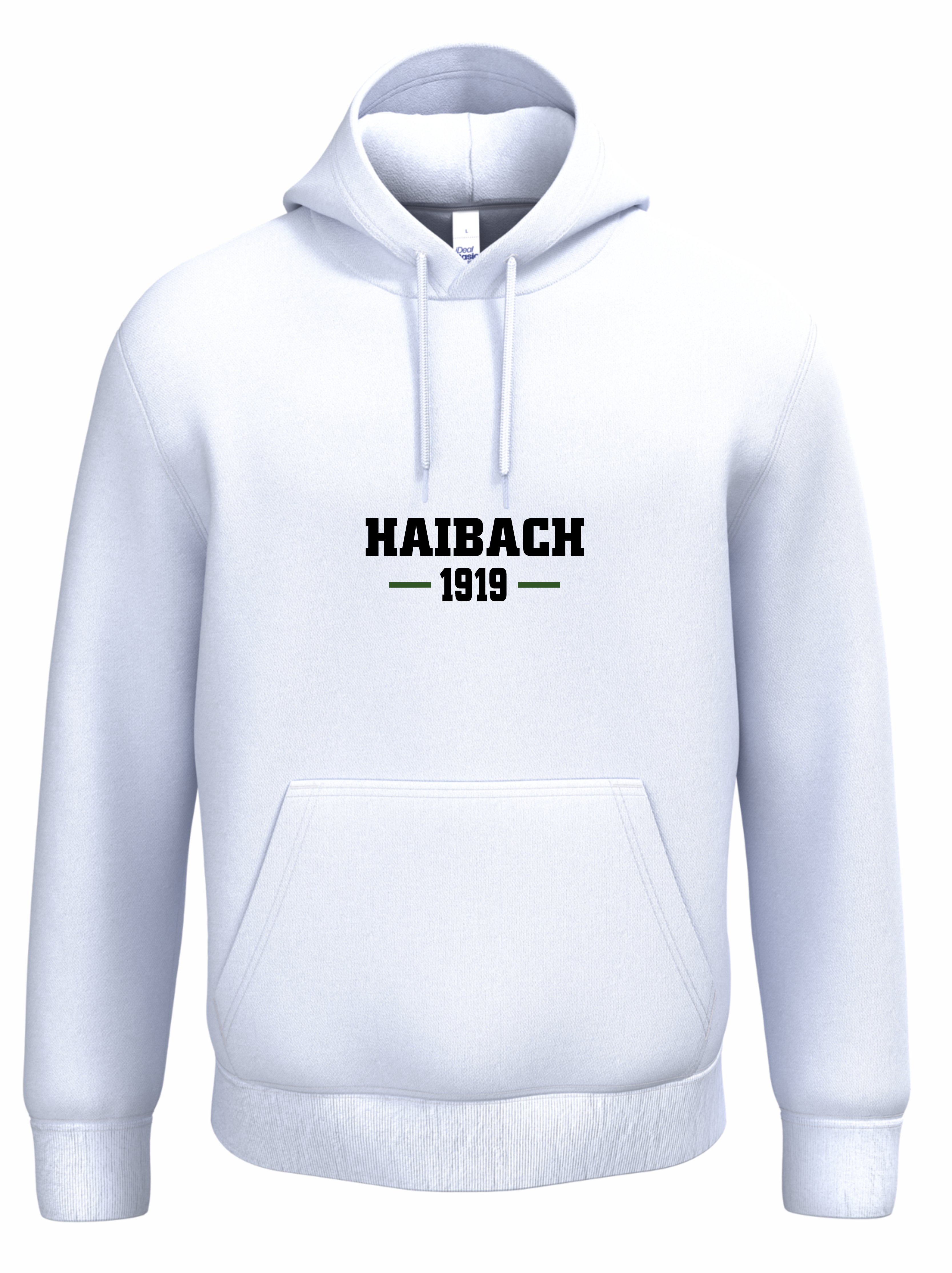 Alemannia Haibach Hoodie unisex weiß
