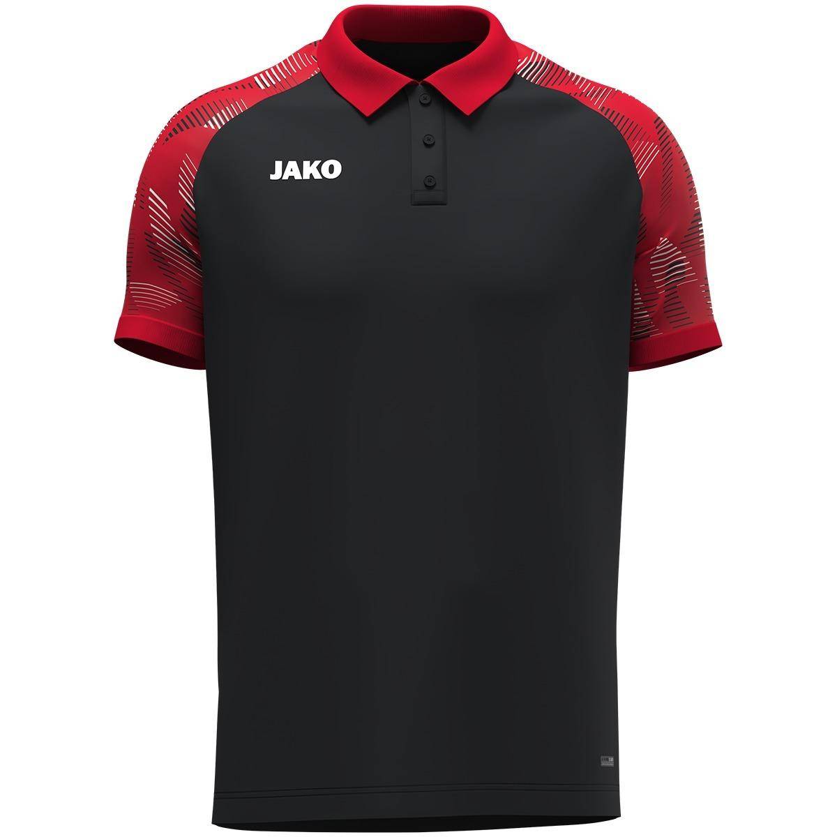 Jako Polo Sonic Kinder schwarz/rot