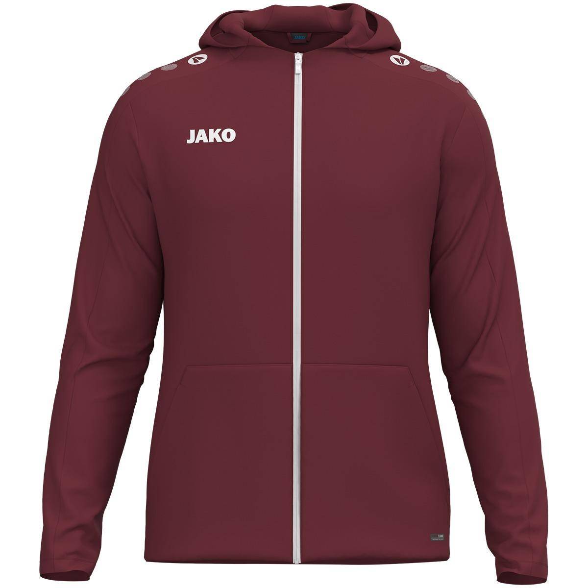 Jako Kapuzenjacke Light One Kinder bordeaux