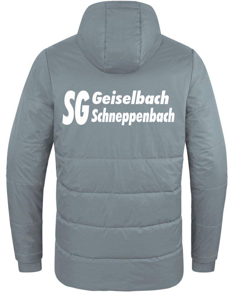 Jako Coachjacke Team mit Kapuze SG Geiselbach-Schneppenbach Herren grau