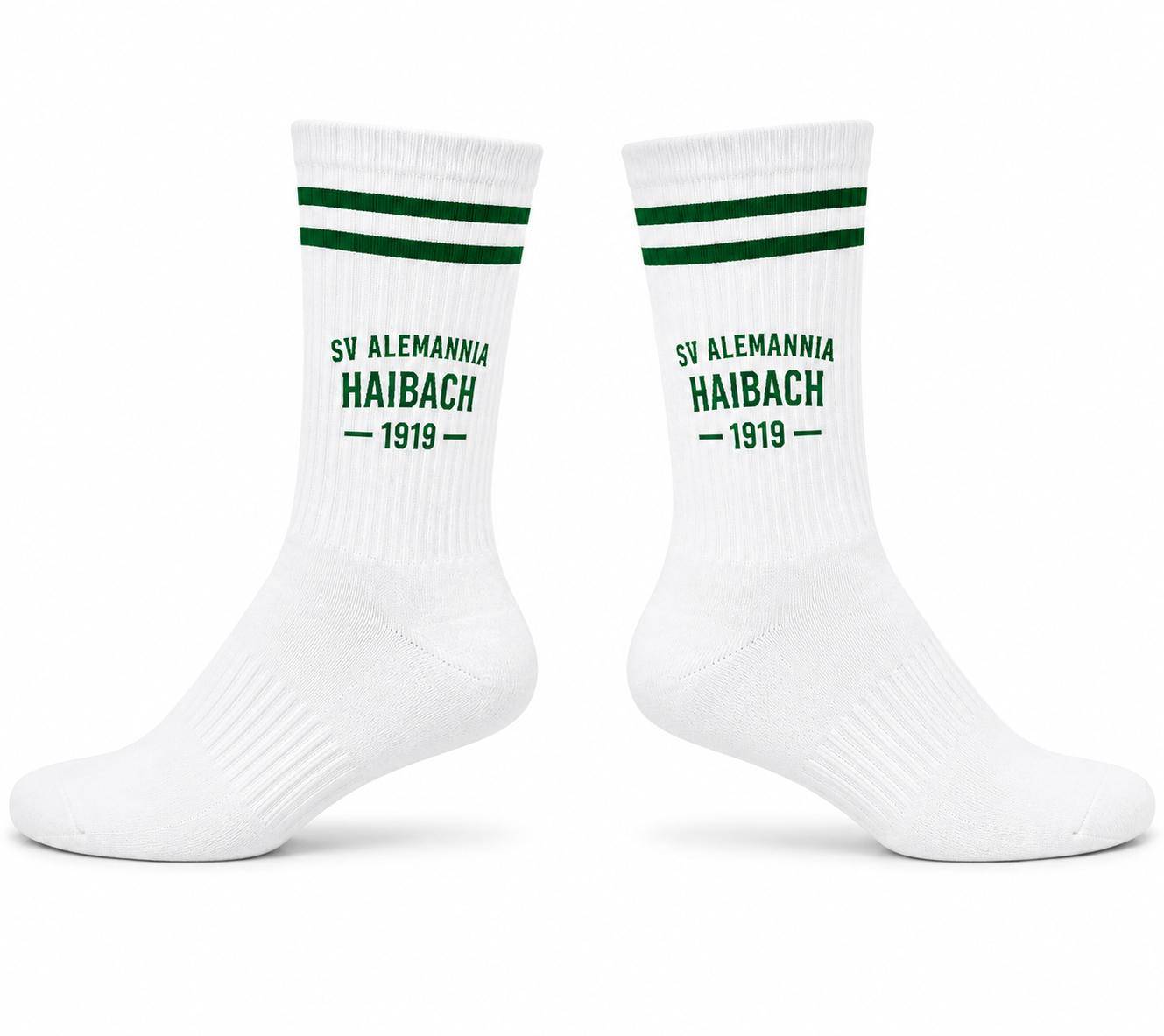 Alemannia Haibach Socken weiß