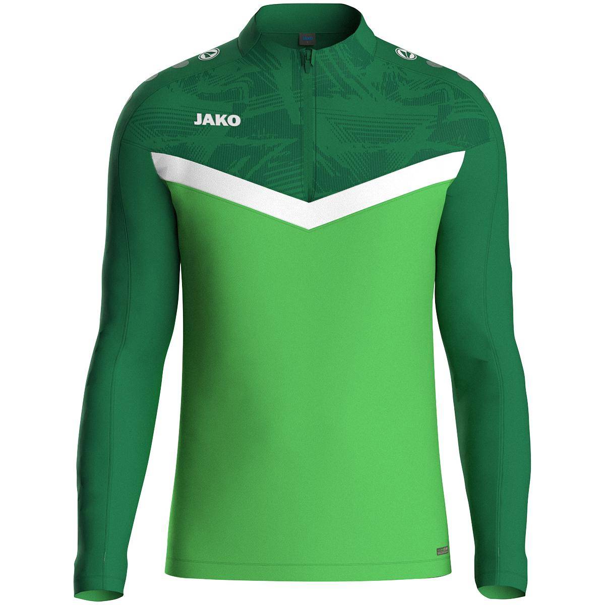 Jako Ziptop Iconic Kinder soft green/sportgrün